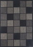 Sisalo Grey Square Shape Patterned Ikat Rug - Runner - Rugs a Million