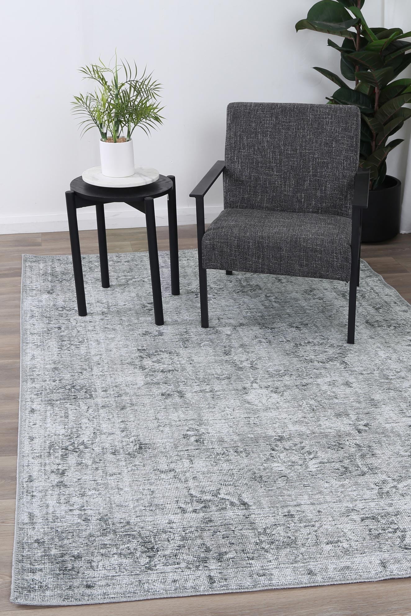 Tuttul Grey Washable Rug - Washable Rug - Rugs a Million