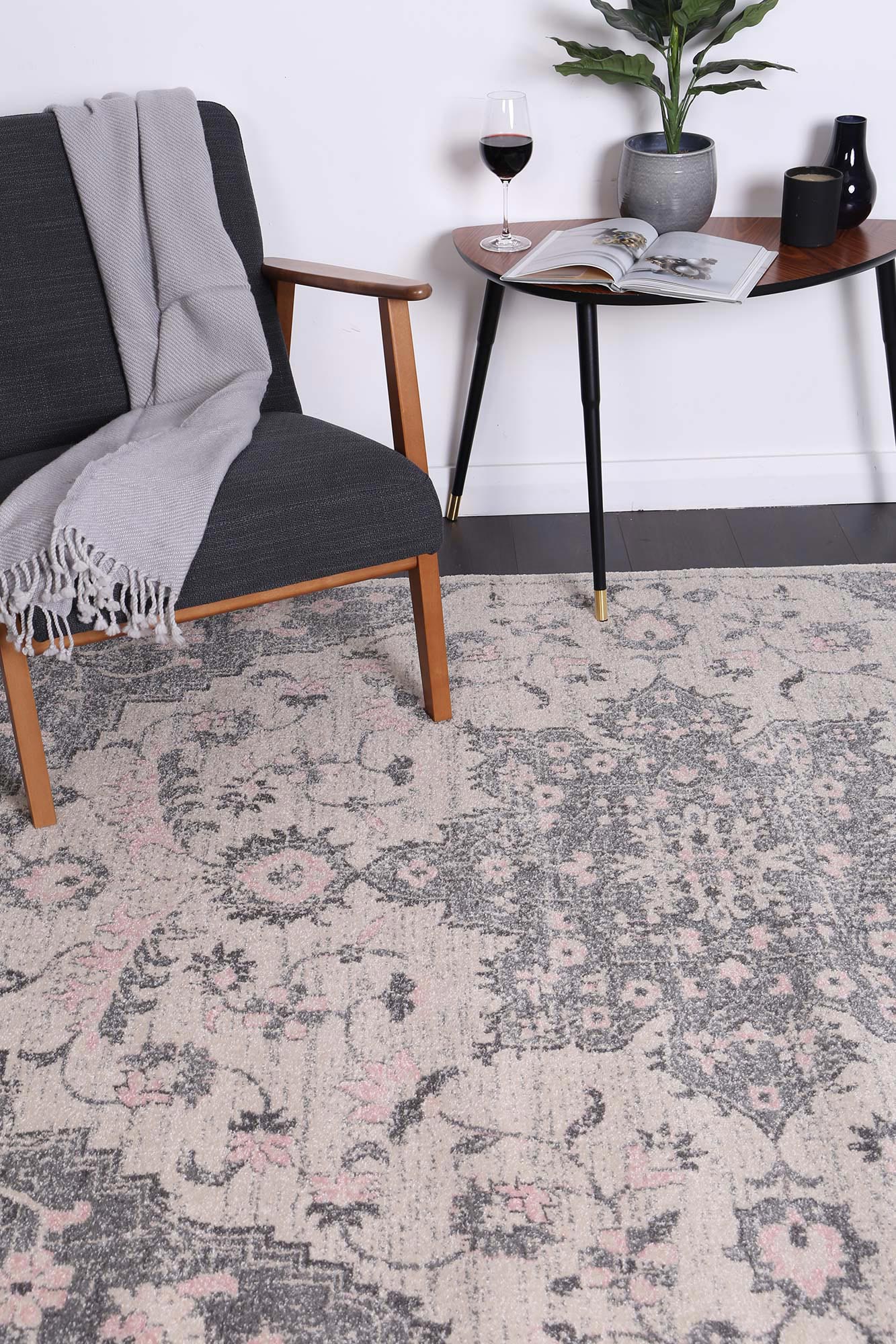 Amelia Madeleine Grey & Ivory Rug - Rug - Rugs a Million