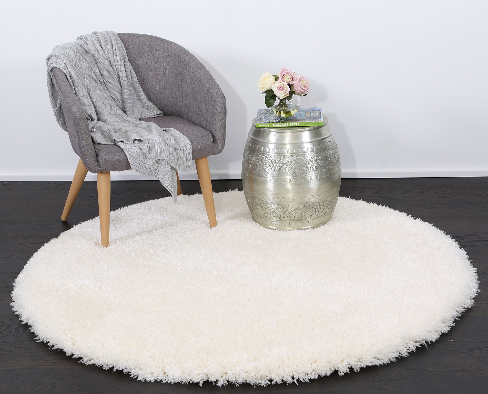 Cushy Super Soft Ultra Thick Shag Rug White - Shaggy - Rugs a Million