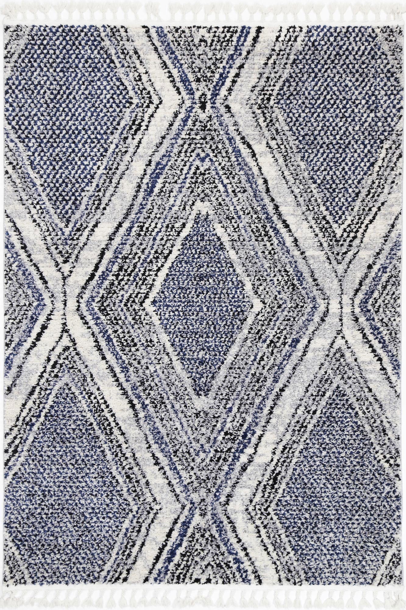 Mason Navy Blue Geometric Rug - Rugs - Rugs a Million