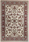 Ornate Cream Traditional Bordered Ikat Rug - Rug - Rugs a Million