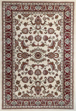 Ornate Cream Traditional Bordered Ikat Rug - Rug - Rugs a Million