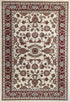 Ornate Cream Traditional Bordered Ikat Rug - Rug - Rugs a Million