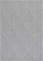 Port Villa Menapi Ash Geometric Flatweave Rug - Rug - Rugs a Million