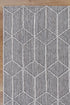 Port Villa Sikua Grey Geometric Flatweave Rug - Rug - Rugs a Million