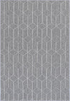 Port Villa Sikua Grey Geometric Flatweave Rug - Rug - Rugs a Million