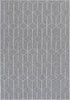 Port Villa Sikua Grey Geometric Flatweave Rug - Rug - Rugs a Million