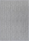 Port Villa Totori Ash Geometric Flatweave Rug - Rug - Rugs a Million