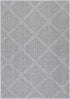 Port Villa Vouza Grey Geometric Flatweave Rug - Rug - Rugs a Million