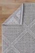 Port Villa Vouza Grey Geometric Flatweave Rug - Rug - Rugs a Million